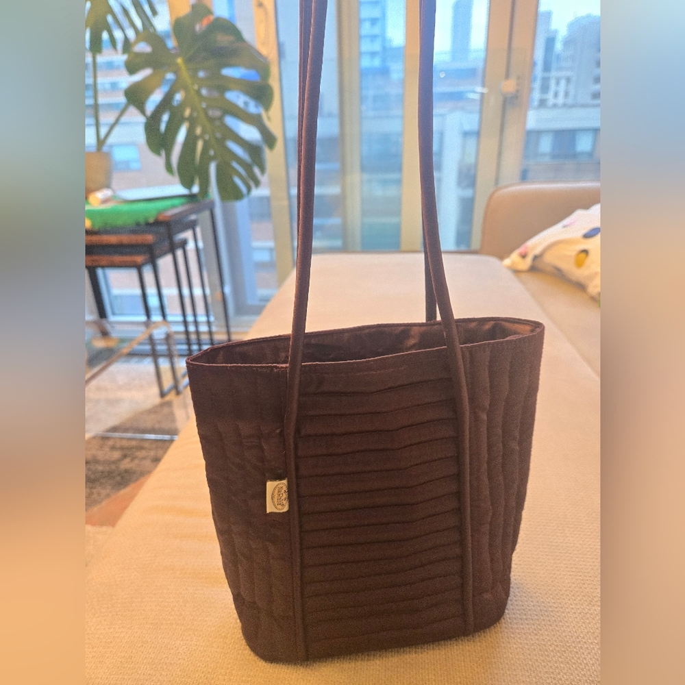 Naraya Purple Quilted Tote Bag